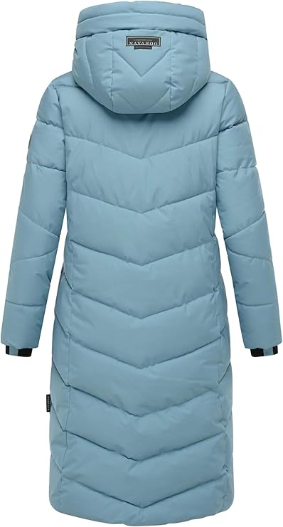Navahoo N009 Winterjas voor dames (XS-3XL) - Waterafstotend, gedeeltelijk met teddyvoering, 4 zakken, gewatteerde jas met capuchon, warme jas voor vrouwen, antraciet, 3XL
