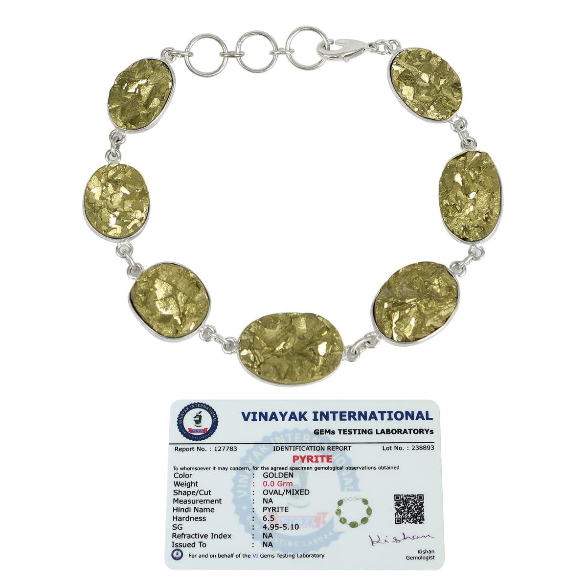 Crystu Certified Pyrite Metal Bracelet Reiki Healing and Crystal Healing Stone Bracelet (B0CHVR4467) Amazon Price History, Amazon Price Tracker
