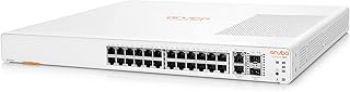 Aruba Instant On 1960 24-Port Gb Smart-Managed Layer 2+ Ethernet Switch with PoE | 24x 1G, 2X 10GBase-T + 2X SFP+ Uplink Ports | 20x CL4 + 8X CL6 PoE (370W) | Stackable | US Cord (JL807A#ABA)