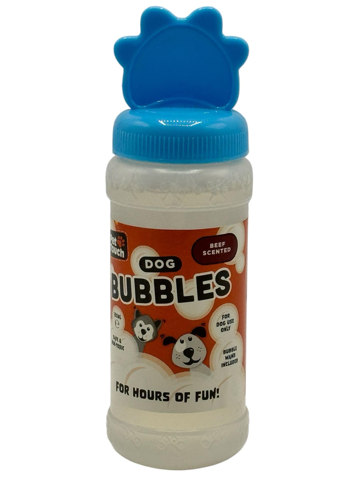 Pet Guru Dog Bubbles Peanut Butter Scented Or Beef Scented Safe & Non-Toxic Bubble Toy for Dogs Includes Bubble Wand Fun Playtime for Puppies and Dogs (120ML - Image 2