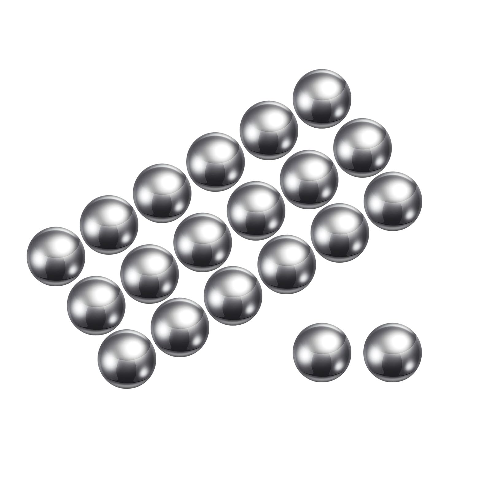 50pz Sfere Cuscinetti in Acciaio Carbonio - [16mm] Sfere Cuscinetti Precisione Lucidate a Specchio Macchinari Industriali, Applicazioni Automobilistiche, Progetti Fai da Te