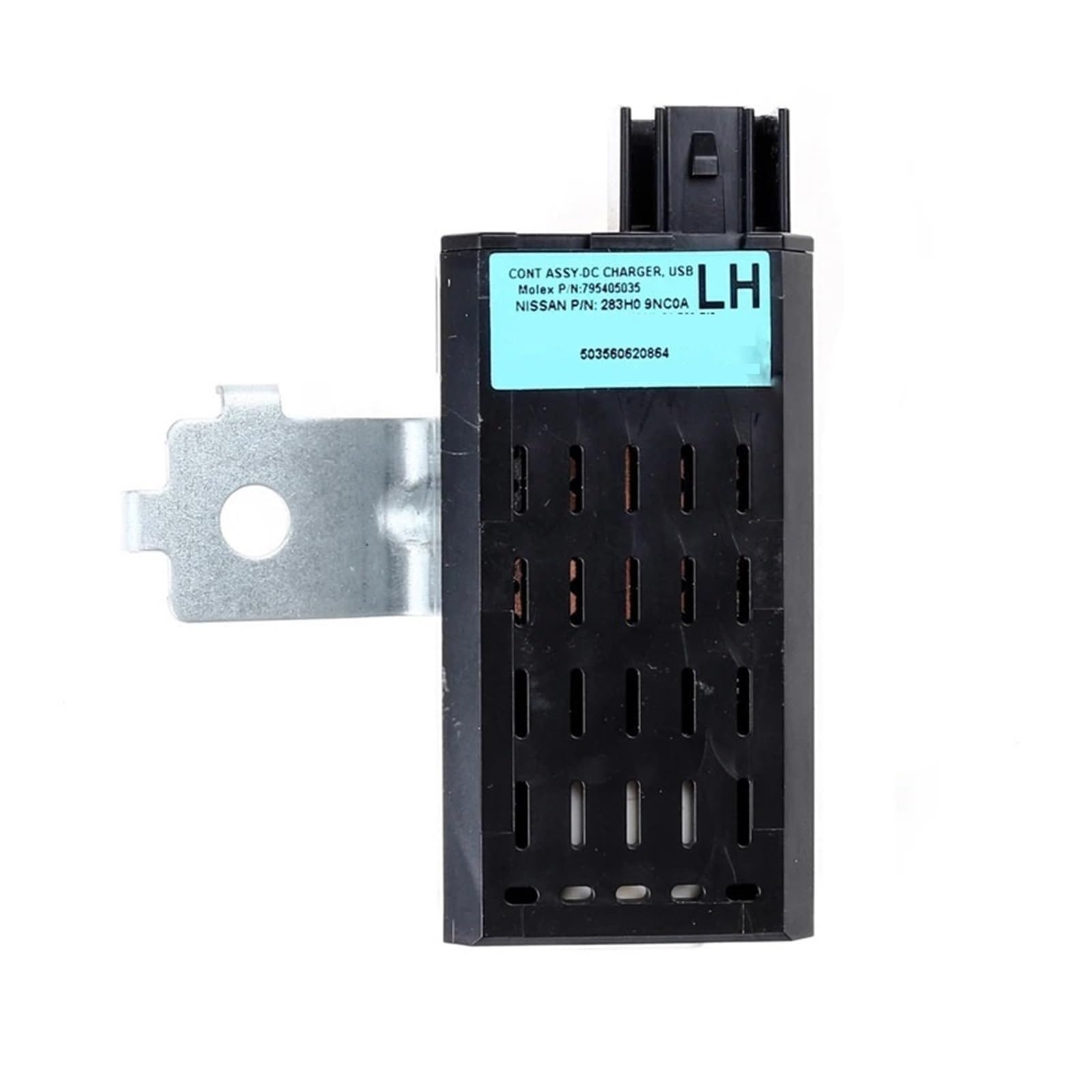 Gniazdo USB, pasujące do Nissana, 795405035 283H0-9NC0A Adapter portu AUX odtwarzacza audio i akcesoriów samochodowych gniazdo portu USB-Aux