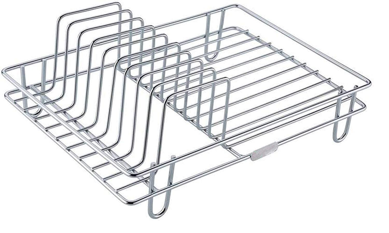 HaRvic Stainless Steel Cup & Saucer Holder Plate Organizer Stand for