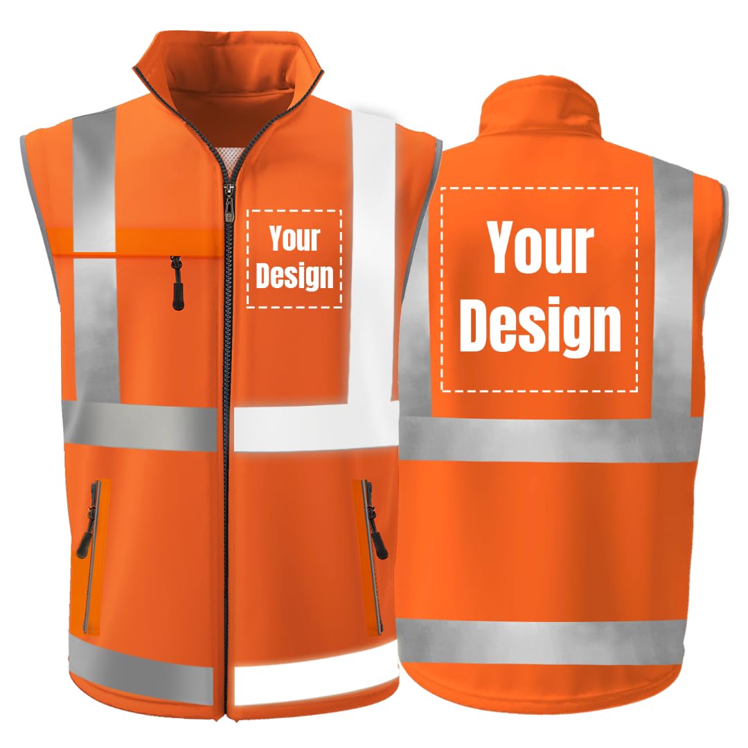 YOWESHOP High Visibility Reflective Safety Vest Sleeveless Jacket Customize Logo Outdoor Activity Team Work Uniform