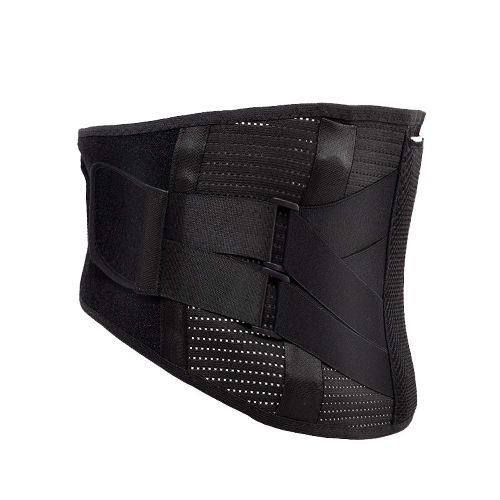 Faja Lumbar para Hombre y Mujer, Cinturón Protector de los Lumbares en Actividades Deportivas, el Gimnasio y en el Trabajo - Evita Lesiones y Dolor de Espalda,M