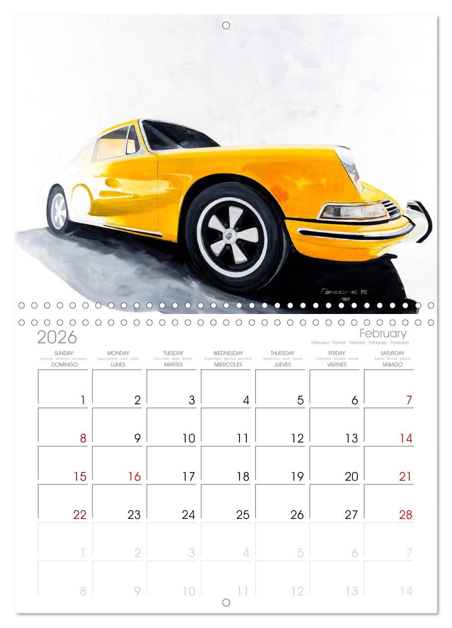 Amazon.co.jp: ポルシェ911の50年 (月間壁掛けカレンダー 2023年 11.7