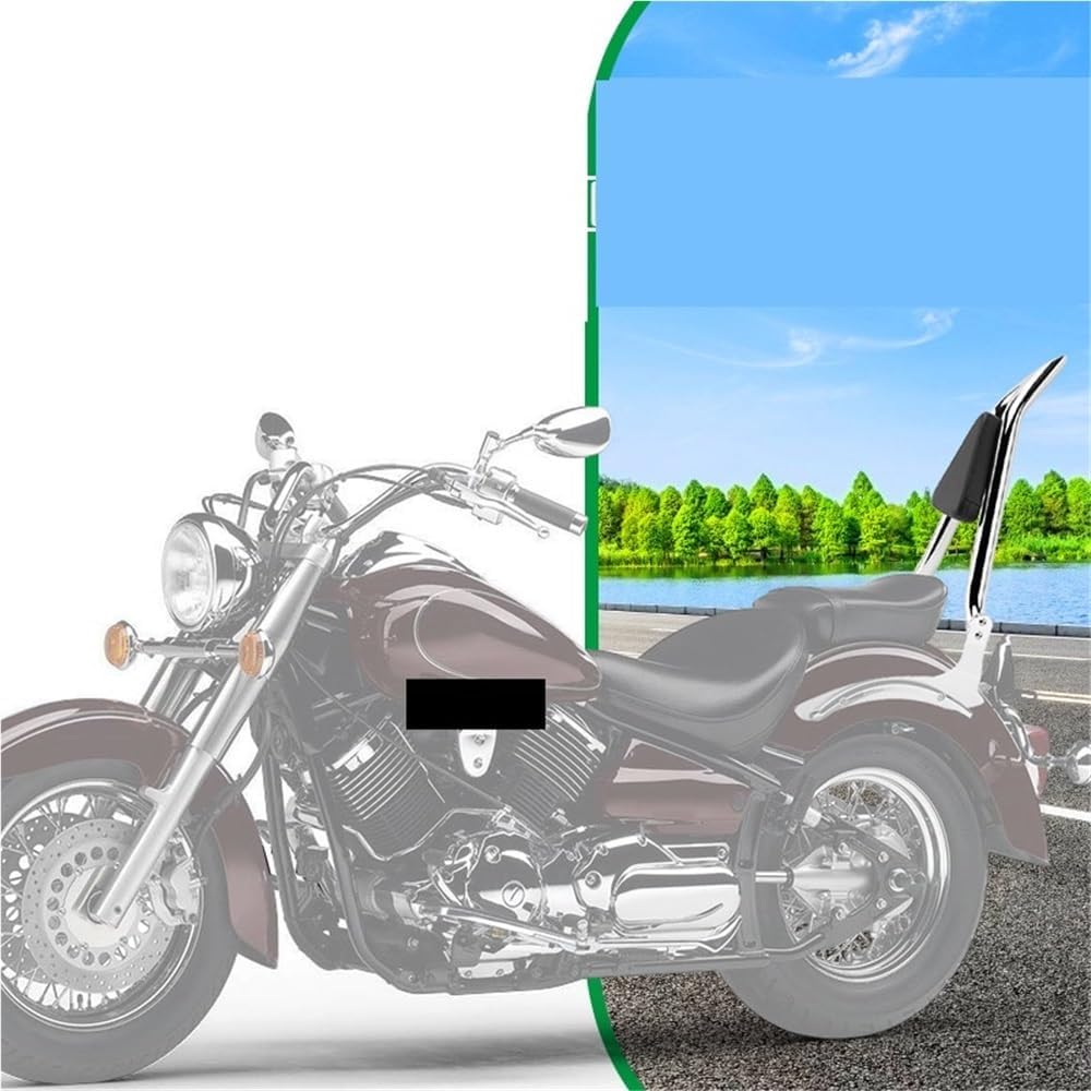 Motorcycle Backrest Pad Kits Motorcycle Detachable Rear Passenger Back for Seat Backrest for DragStar DS1100 for V-Star XVS1100 1999-2018 1PC