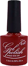 Esmalte Em Gel Chic & Fun 7,5ml Led/uv Unhas Manicure Nail C/Registro (042, x 1un)