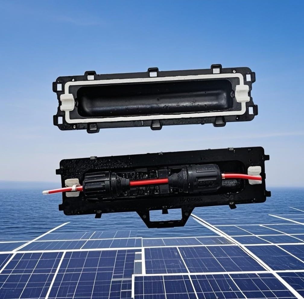 5/10 Stück Marine Photovoltaik-Steckverbinder-Schutzbox, PPO Solar PV Anschlussgehäuse, für Outdoor-Kraftwerk, IP68 wasserdicht, staubdicht, für männliche weibliche Anschlüsse (10 Stück)