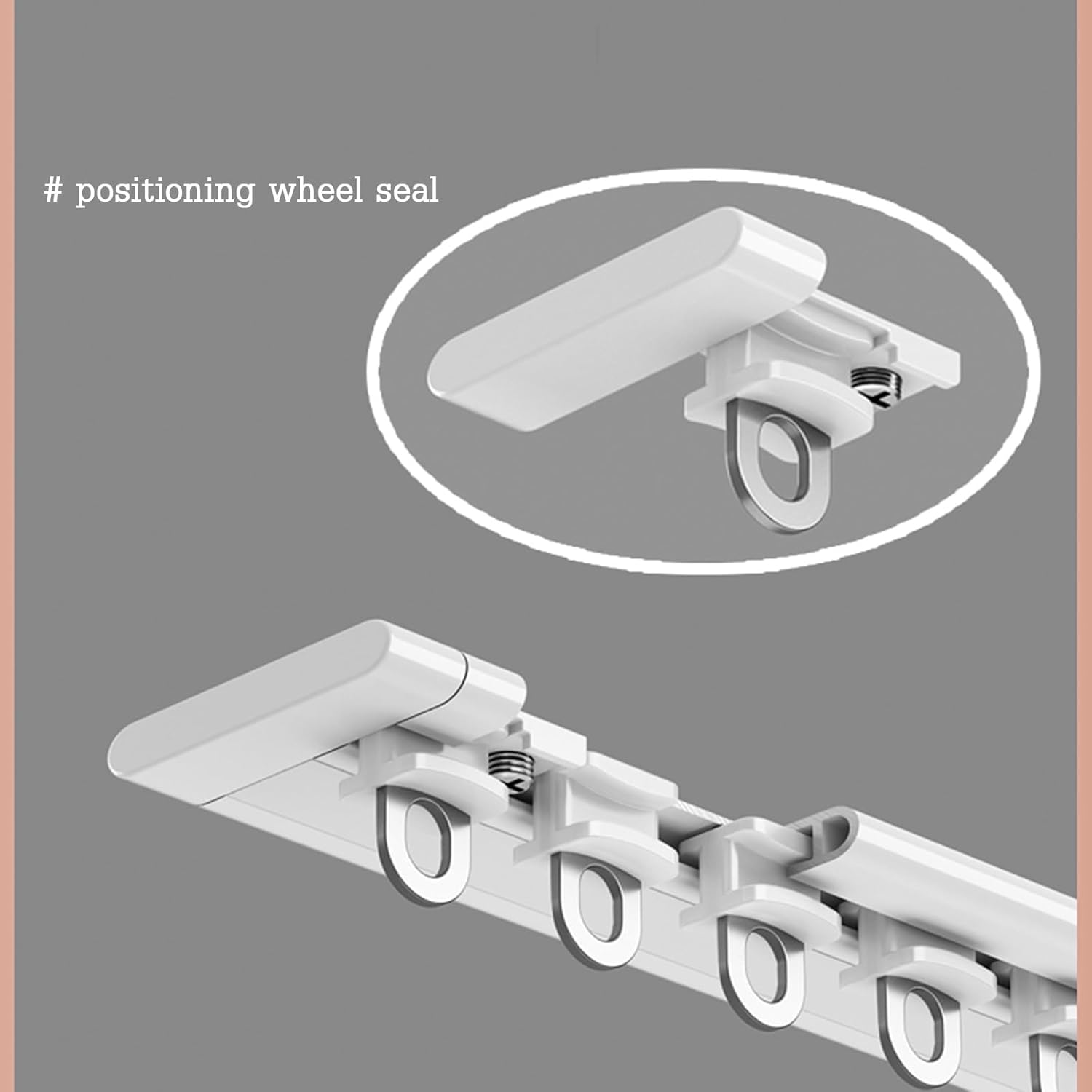 Heavy-Duty Aluminum Curtain Track System - Flexible Bendable Rail with Silent Rollers for Bay Windows, Room Dividers & Shower Partitions - DIY Install Kit, 1.1m (3.6ft)