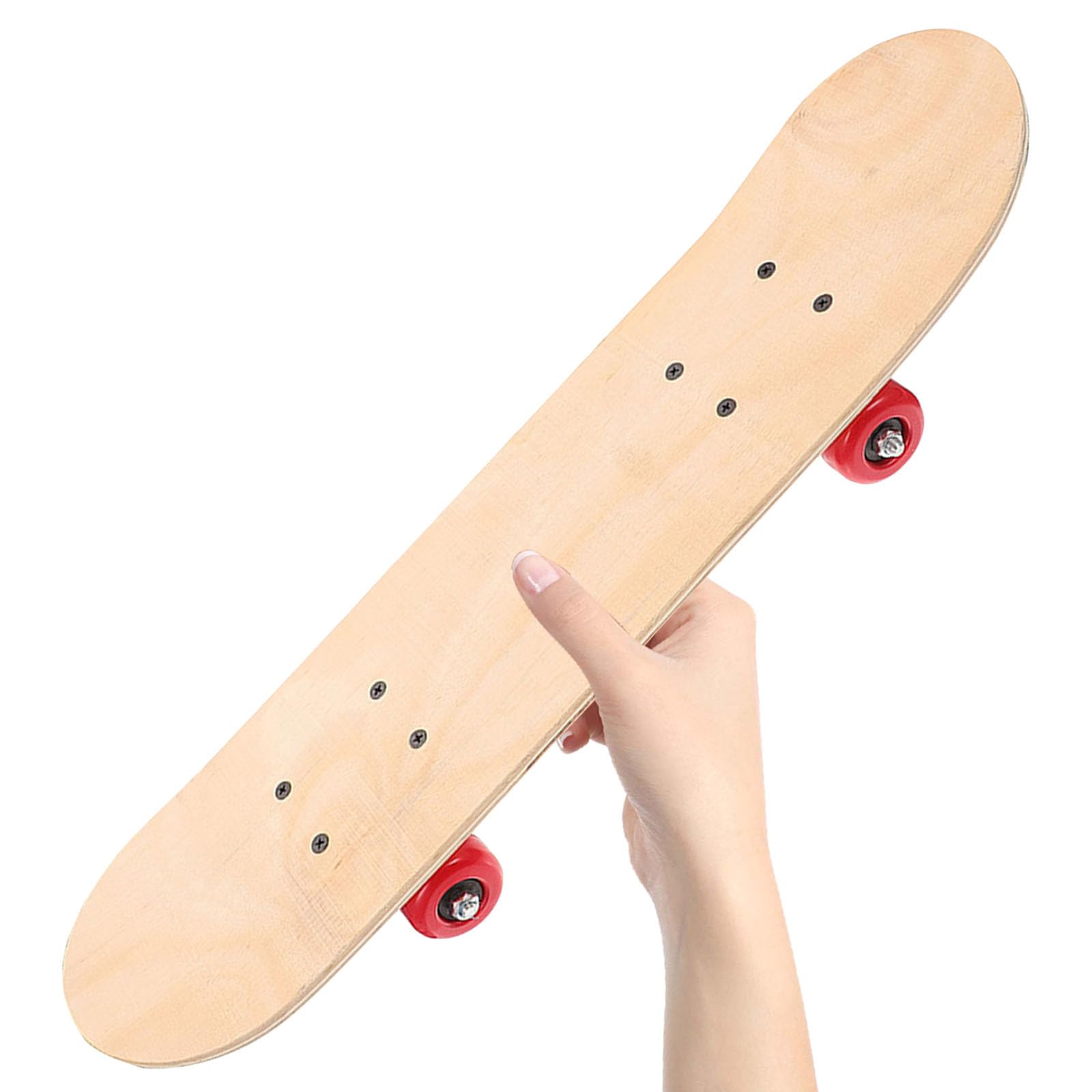 Toyvian Skateboard vierge à faire soi-même pour graffiti brut léger et durable pour les fêtes d'été et amusant, convient pour les garçons couleur aléatoire