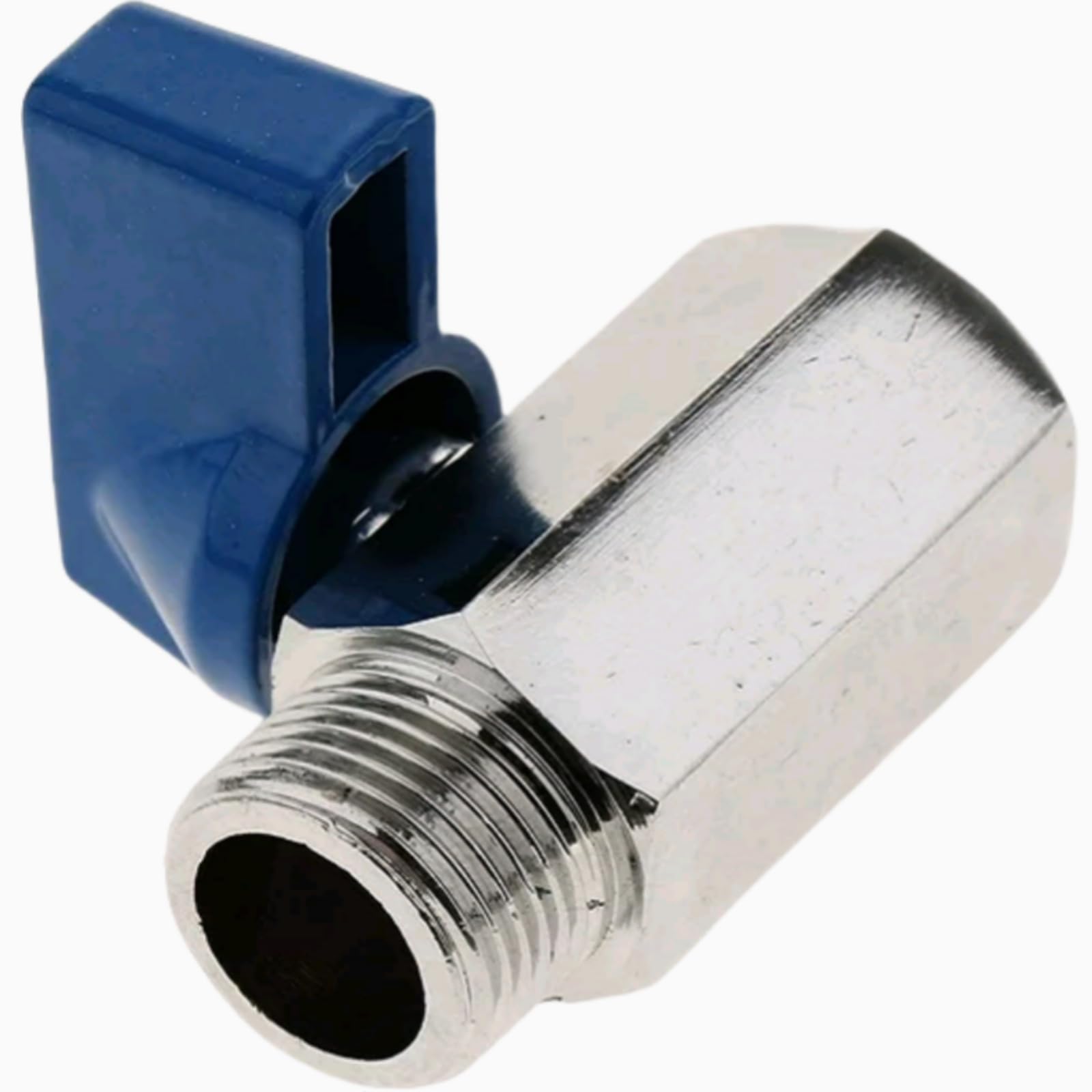 Paquet de 2 mini robinets à bille, vanne d'arrêt à filetage NPT mâle à femelle, acier inoxydable 304(1/8 Inch)