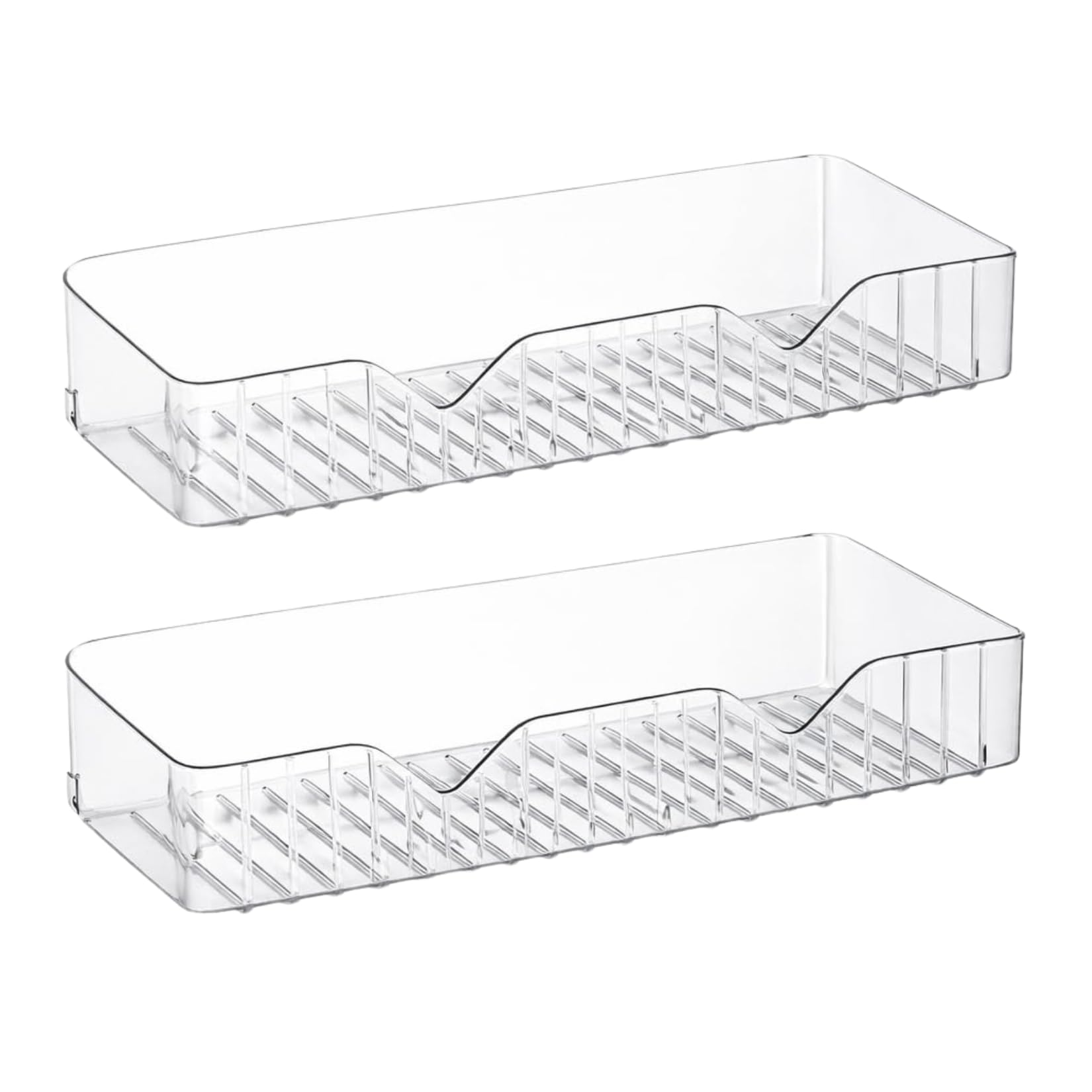 Aryamurti Transparent Acrylic Wall Mounted Bathroom Shelf, No-Drill Adhesive Organiser, Waterproof, for Skincare and Cosmetics, 1 Pack 1