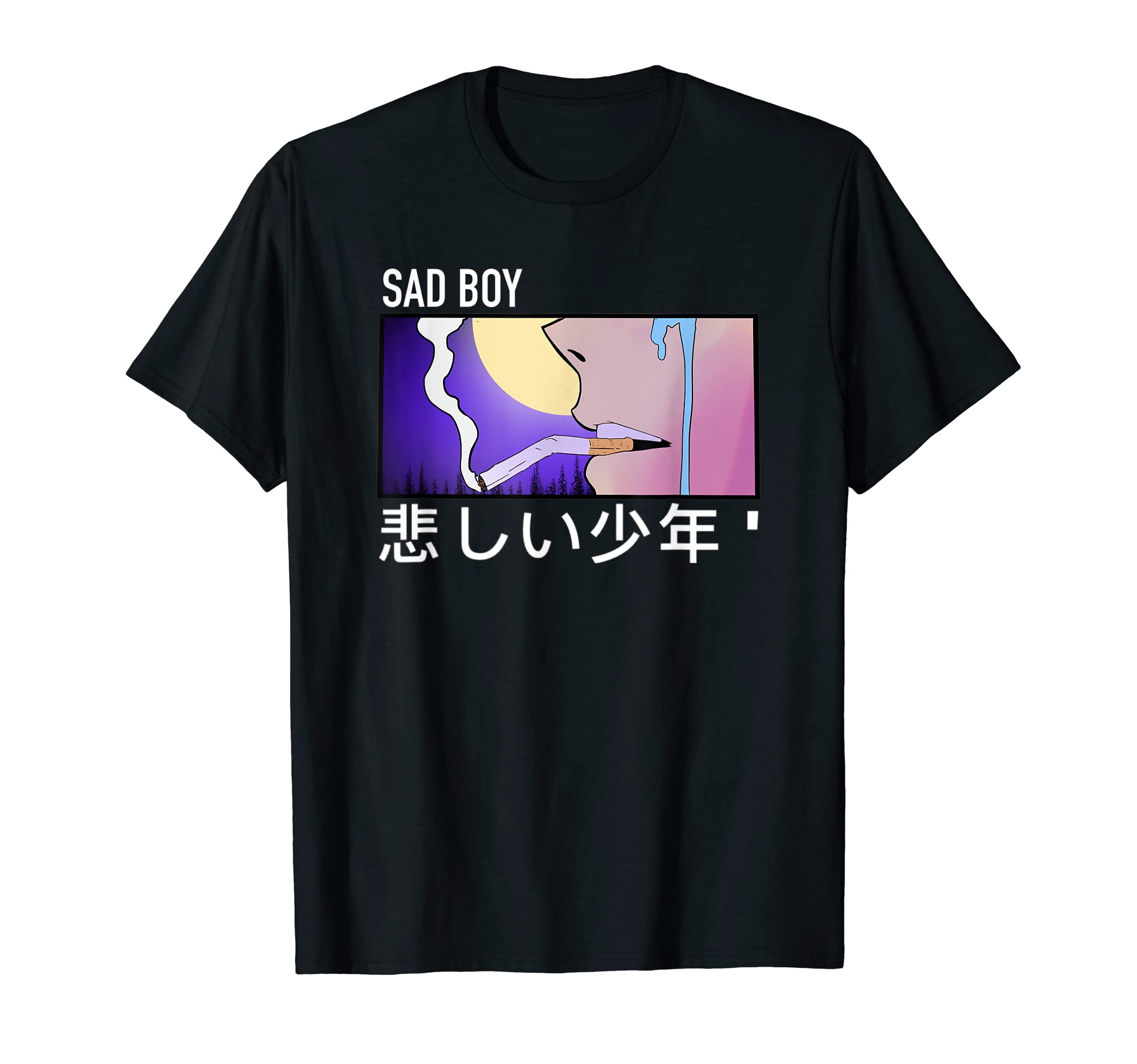 Sad Boy Anime ShirtSad Boy Anime Lofi T-Shirt