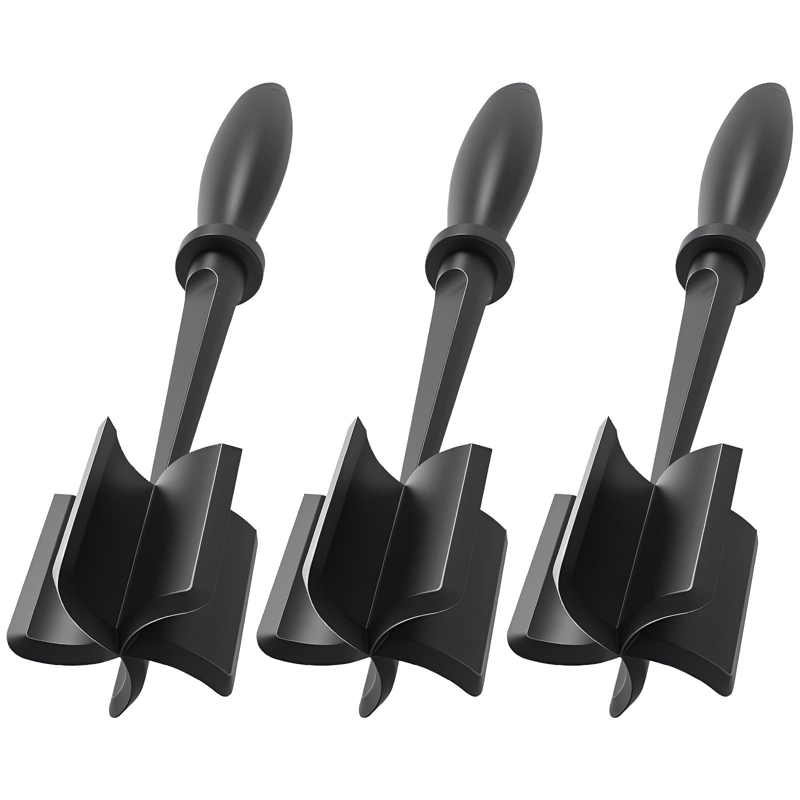 Mince Meat Shredder, Heat Resistant Meat Chopper with Non-Slip Handle 5 Curve Blades Nylon Ground Beef Chopper Tool & Hamburger Smasher for Kitchen Cooking Butter, Potato, Fruits (3Pcs)