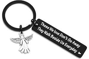 Remembrance Keychain Gift In Memory of a Loved One 'Loved Ones Never...