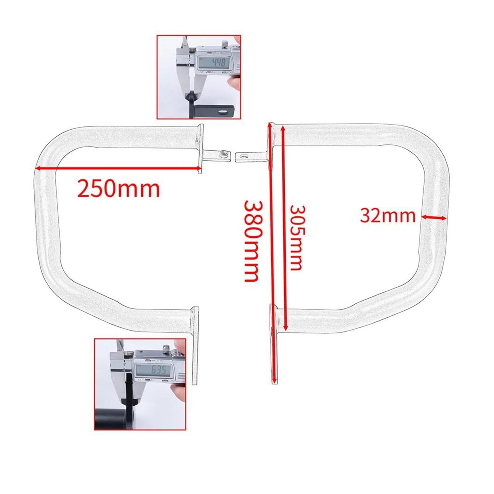 Protezione Caduta Moto per GB350 per CB350S 2023 2024 Telaio della Moto Protezione PARAurti Protezione Motore Highway Crash Bar Barre Protezione