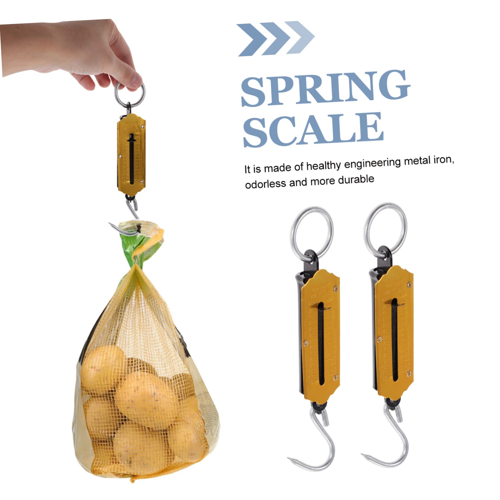 TOYANDONA 3 Series Báscula Colgante Portátil De Báscula De Primavera Para Equipaje Y Pesca Diseño Ergonomico Y Duradero Lectura 2 Piezas X 3