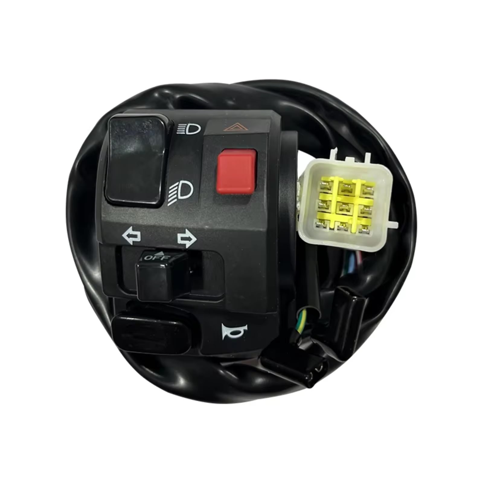 Comando Manubrio Interruttore Moto Da 22mm Per Pulsante Clacson Universale Per Indicatore Di Direzione Avvio Elettrico Fendinebbia Comando Manubrio(1pc LEFT)
