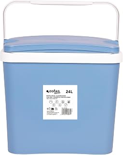Cofan Nevera rígida de 24 litros | Color: Azul Claro | Material: Polipropileno