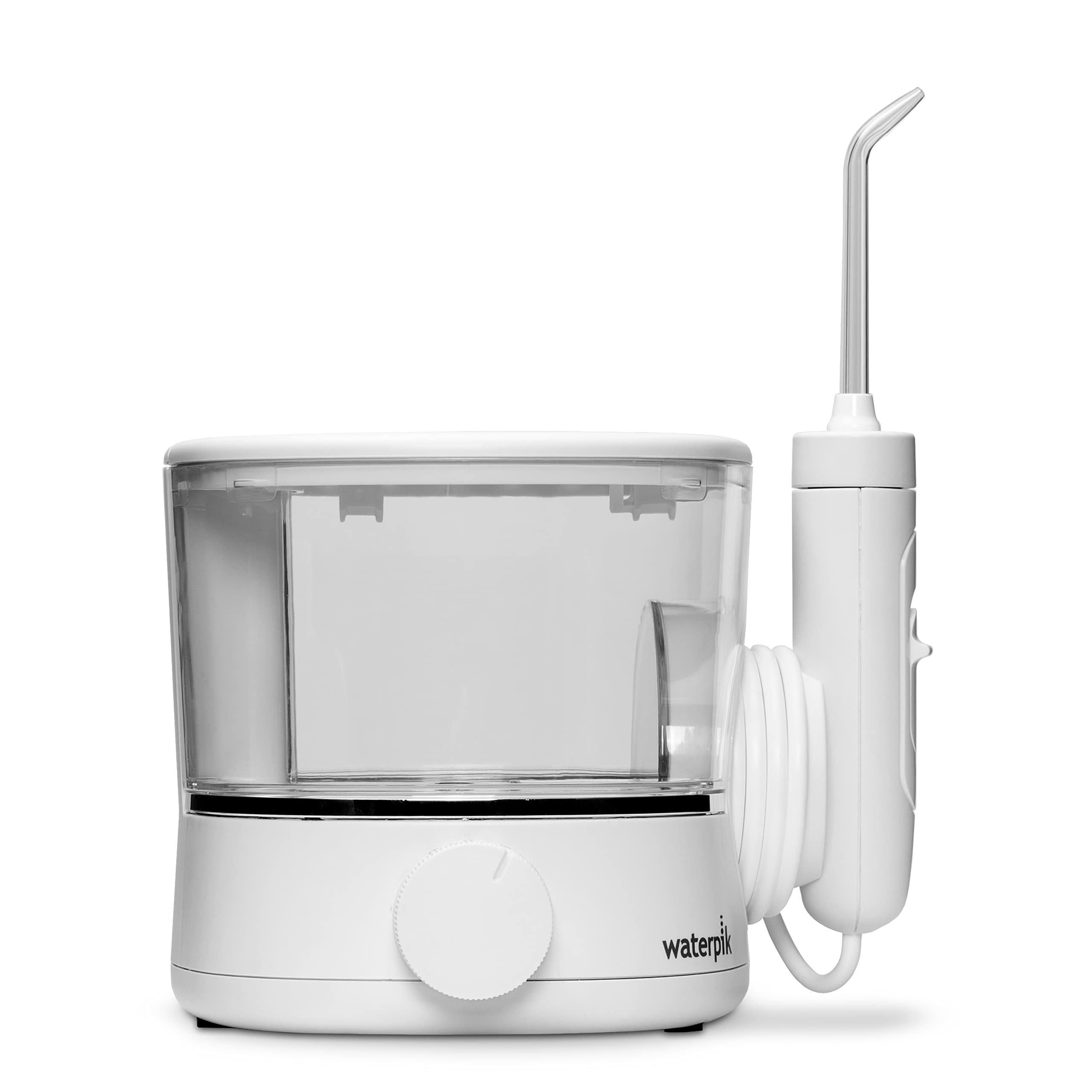 Waterpik ION WF11 - Idropulsore a getto dentale, ricaricabile, portatile, con 6 punte e 1 custodia