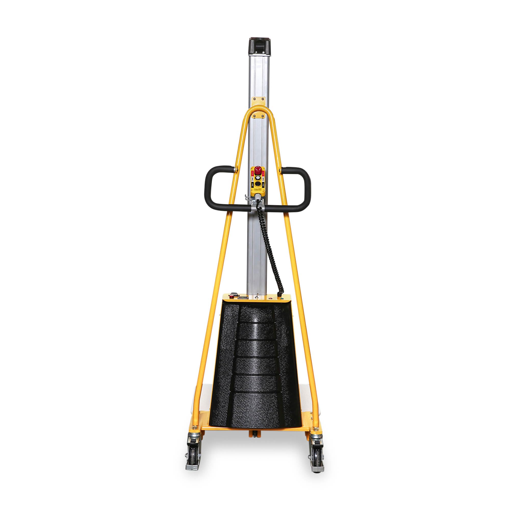 Ergonomischer Hubtisch Minilift Hochhubwagen semi-elektrisch, 150 kg Tragkraft, 2.000 mm Hubhöhe