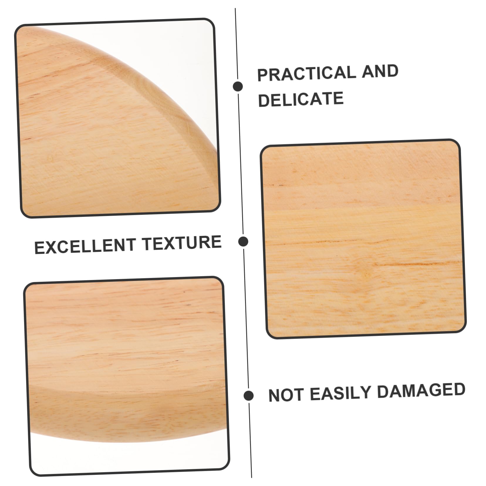 ABOOFAN Wooden Round Stool Seat Replacement Rubber Wood Panel for Bar Stool Easy Assembly Home Dec