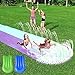 Furado Scivolo d'Acqua, Scivolo ad Acqua Doppio con irrigatore, Acquascivolo Giocattolo Slip con 2 Bodyboards per Bambini Adulti Divertimento all'Aperto Giochi d'Acqua, 4.8 x 1.4m