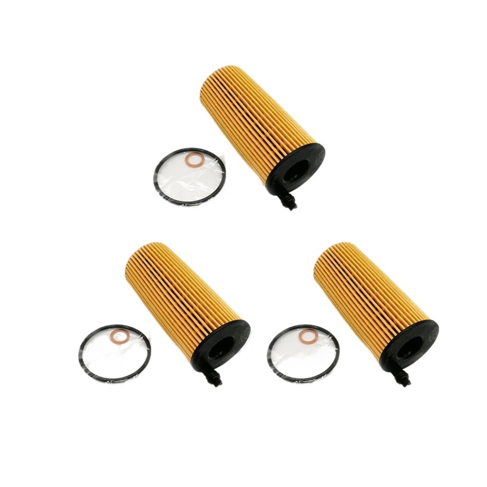 Filtro olio motore 6/3/1 pz Compatibile per BMW N57 3.0L N47 2.0L 11428507683 X5 X3 328d 535d F06 F15 F21 F22 F34 F35 F80(3Pcs)