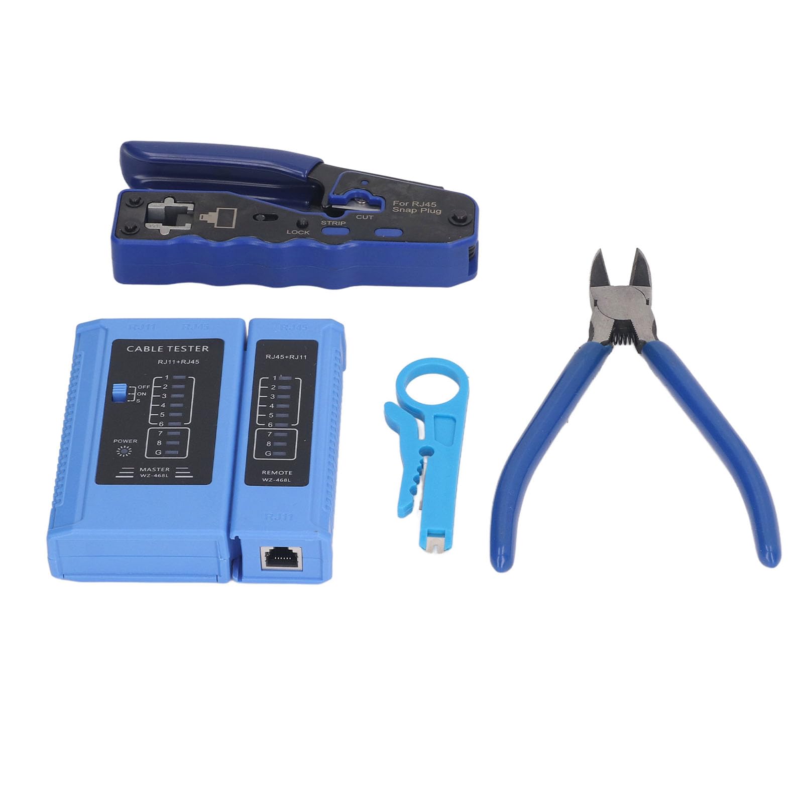 Kit d'outils de sertissage multifonctionnel RJ45 connecteurs modulaires 8P8C pince à dénuder équipement de maintenance de réseau en acier allié de qualité supérieure pour la