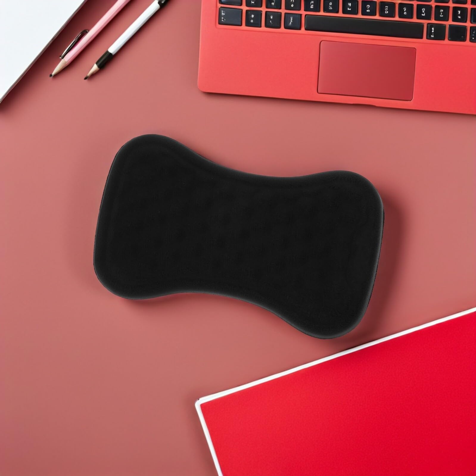 Zerodeko Poggiapolsi Ergonomici per Mouse e Tastiera in Memory Foam Set 2 Pezzi Supporto per Polsi Laptop Cuscinetti Antistress per Gaming e Ufficio Protezione Comfort Polso Computer
