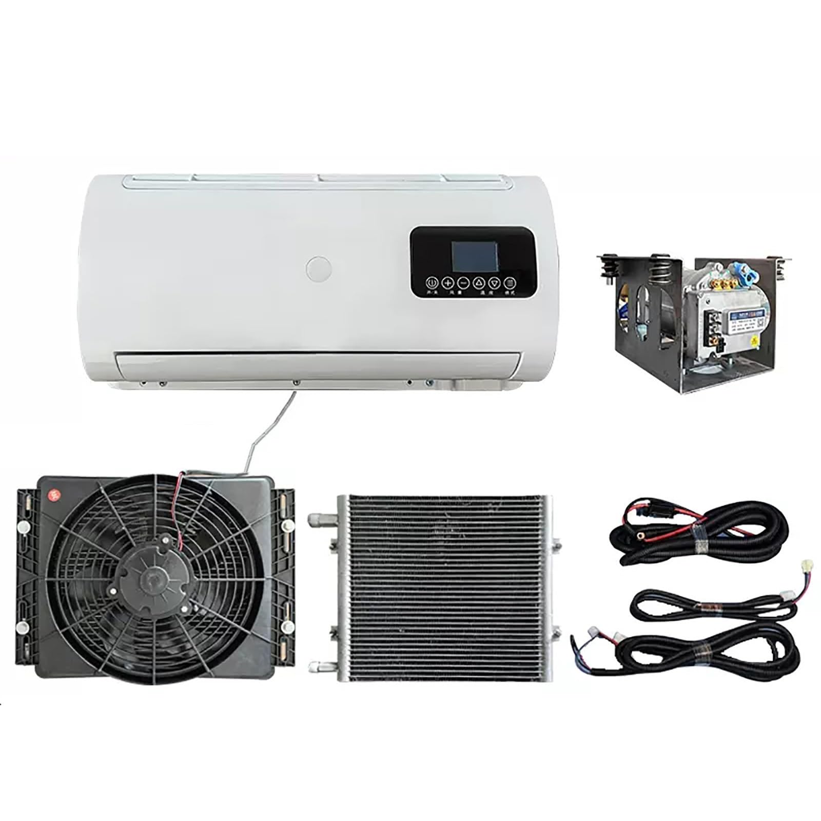 GTHTUHFD 12V Dc Portable Air Conditioner, Energy-Efficient Cooling Unit For Trucks, Rvs, Buses, And Campers