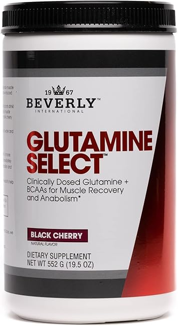 Beverly International Glutamine Select, 60 Servings. Clinically Dosed L-Glutamine and Amino Acid Formula for Lean Muscle and Recovery. Sugar-Free Powder. BCAAs.