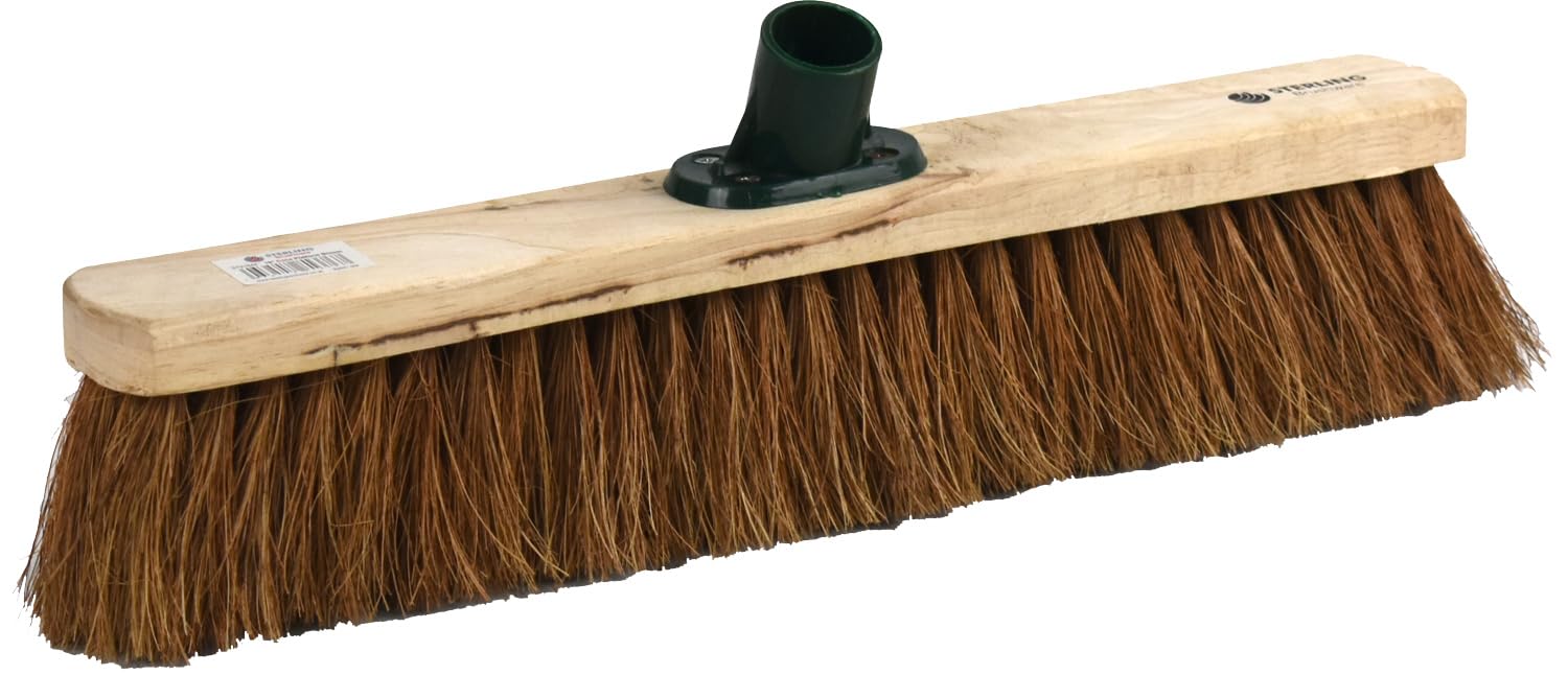 Sterling Ventures Brown Replacement Coco Bassine Broom Brush Heads (18" Coco)