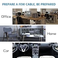 Vista 4 de Paquete de 2 cables de carga tipo C de 10 pies de largo, cable USB C para Samsung Galaxy S21 S20 S10 S10E S9 S8 Plus tipo C a A, cable de carga