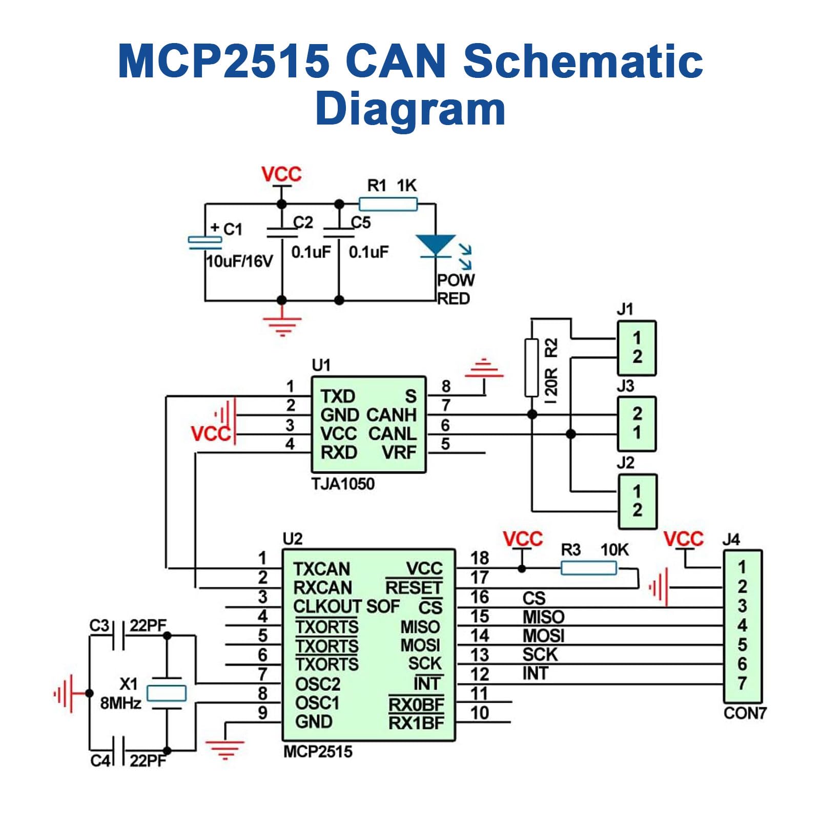 Modulo MCP2515 Per Bus CAN - Compatibile Con Arduino E Raspberry Pi - Con Supporto CAN V2.0B - Foto 5