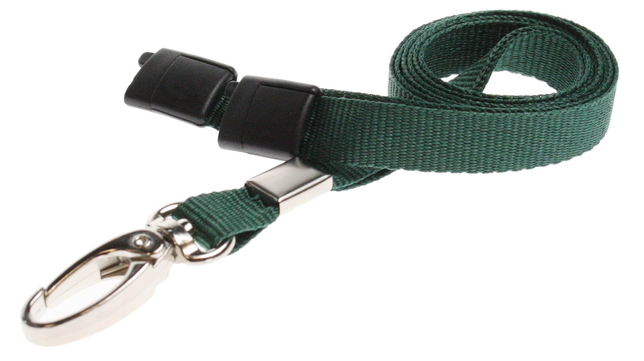 PCL Media ltd® 10 x Breakaway Safety Lanyard Neck Strap Swivel Metal Clip for Id Card Holder