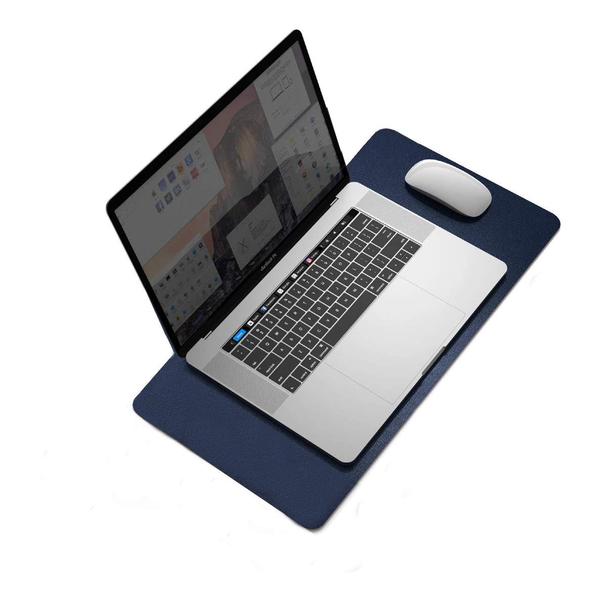 Leeonz® Dual-Sided Leather Desk Pad, Mouse Pad,Office Desk Mat,Non-Slip PU Leather Desk Blotter,Laptop Desk Pad,Waterproof Desk Writing Pad for Office and Home (Navy Blue + Orange, 60 x 30 CM) (B092MVFMG9) Amazon Price History, Amazon Price Tracker