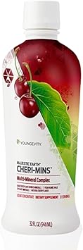 معادن سائلة مشتقة من نبات Youngevity Cheri-MinsTM - تركيبة رائعة المذاق - 77+ معادن أثرية طبيعية غير معدلة - شكل غرواني من الصخر الزيتي 32 أونصة سائلة