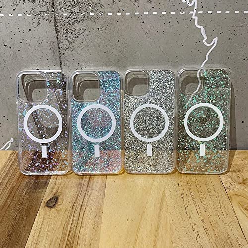Housse iPhone 12 Pro Max silicone scintillante pour charge sans fil active - 3