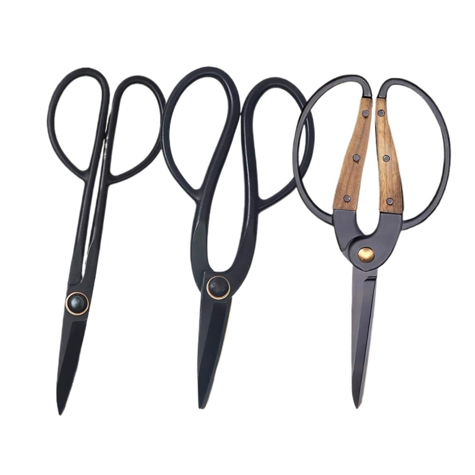 Bisxhvqjzkc Garden Shears-3Pcs 1/3Pcs, Garden Scissors Orchard Branch Shear High Carbon Steel Fruit Tree Pruning(Garden Shears-3Pcs)