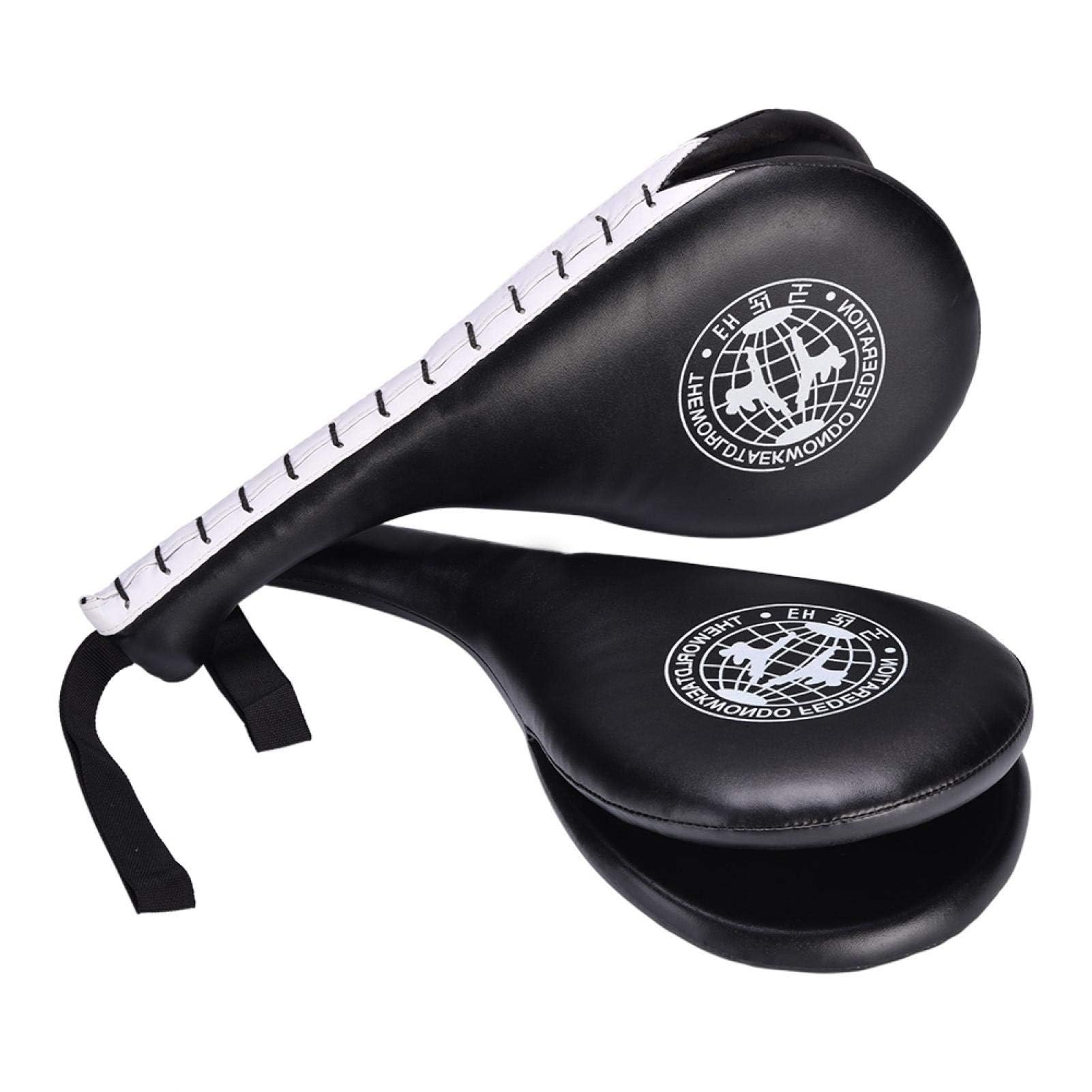 Dpofirs Taekwondo-Kickpads, Kampfkunst-Paddel, Schwarz, Schaumstoff mit PU-Beschichtung, Kampfkunst, Rund, Pads für Kampfkünste, Taekwondo-Ziel, Training Ziel, Kickpad