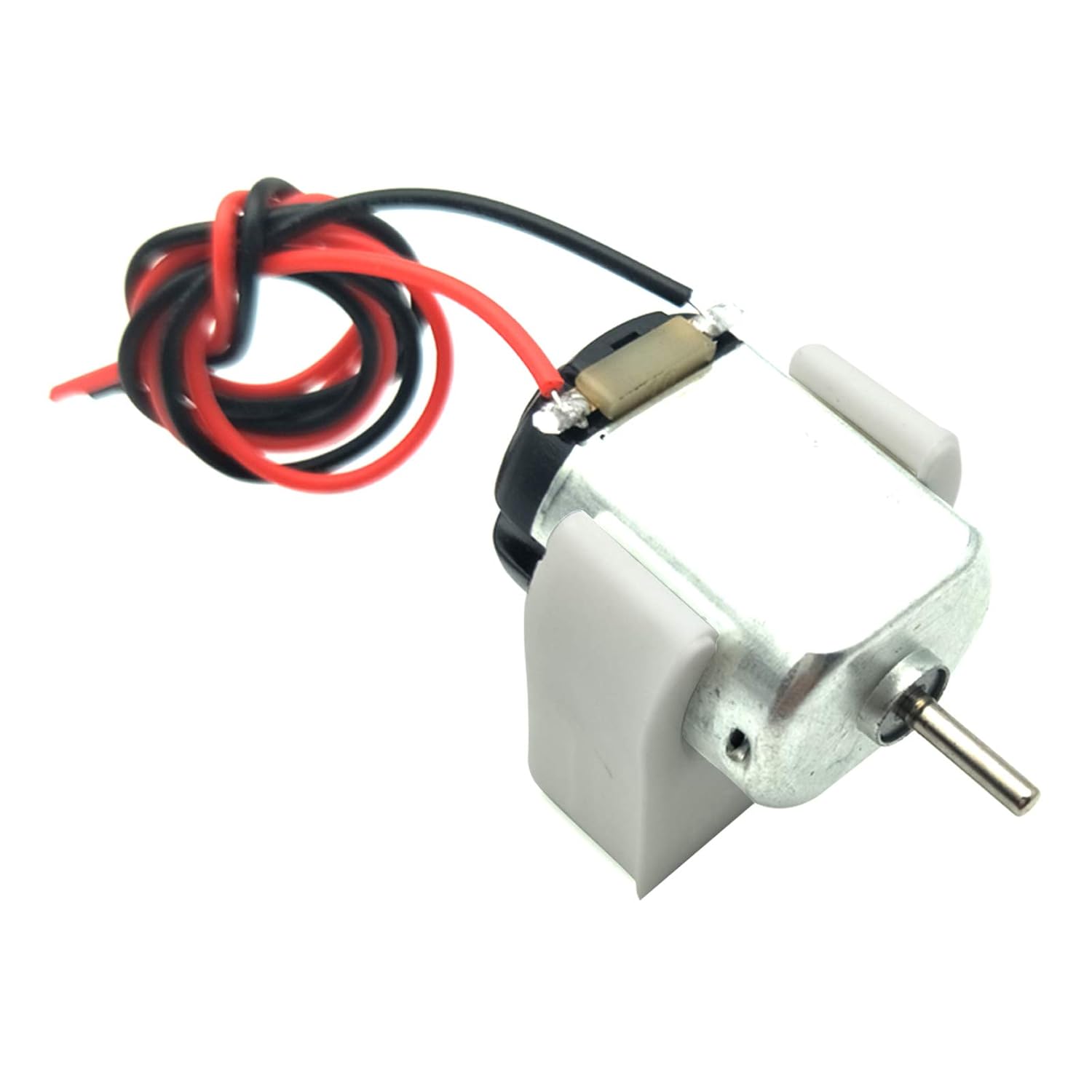 EUDAX 15 Pcs Rectangular DC Motor Mini Electric Motor 1.5-3V 24000RPM with 9.8" Lead Wires with Motor Mounting Bracket Holder for DIY Toys image 4
