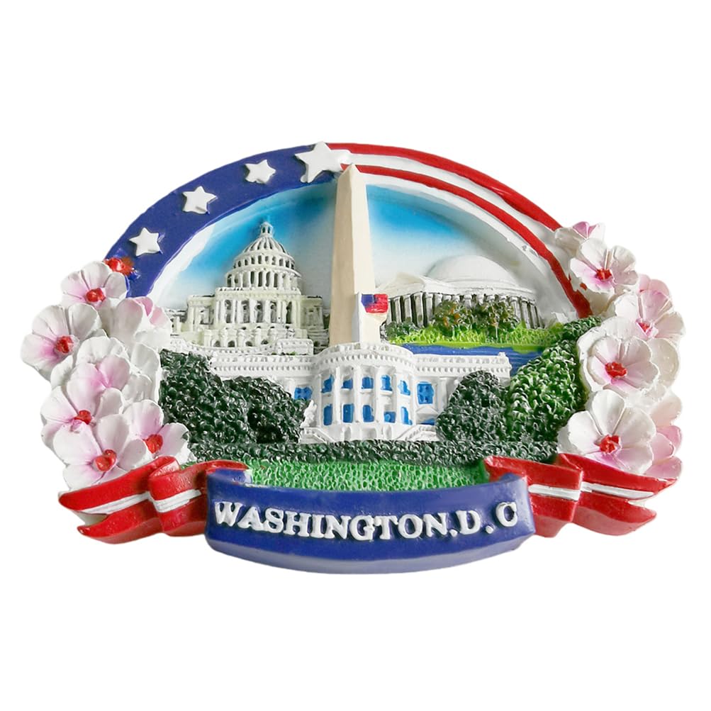 Washington D.C. USA magnes na lodówkę pamiątka podróż lodówka dekoracja magnetyczna naklejka 3D rzemiosło