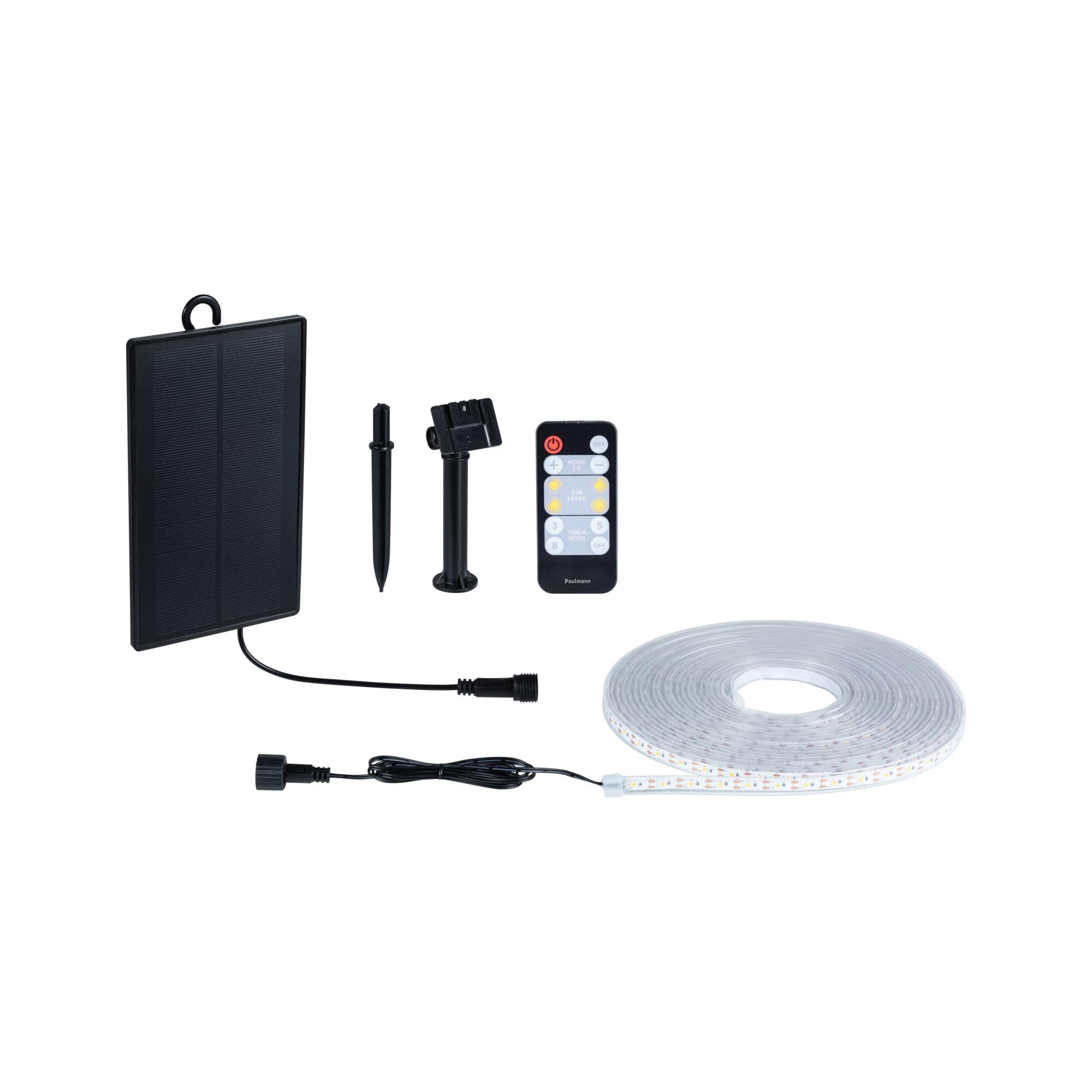 Paulmann Solar LED Strip 10m warmweiß Fernbedien. 1xAkku 18650 1500 mAh schwarz 71195