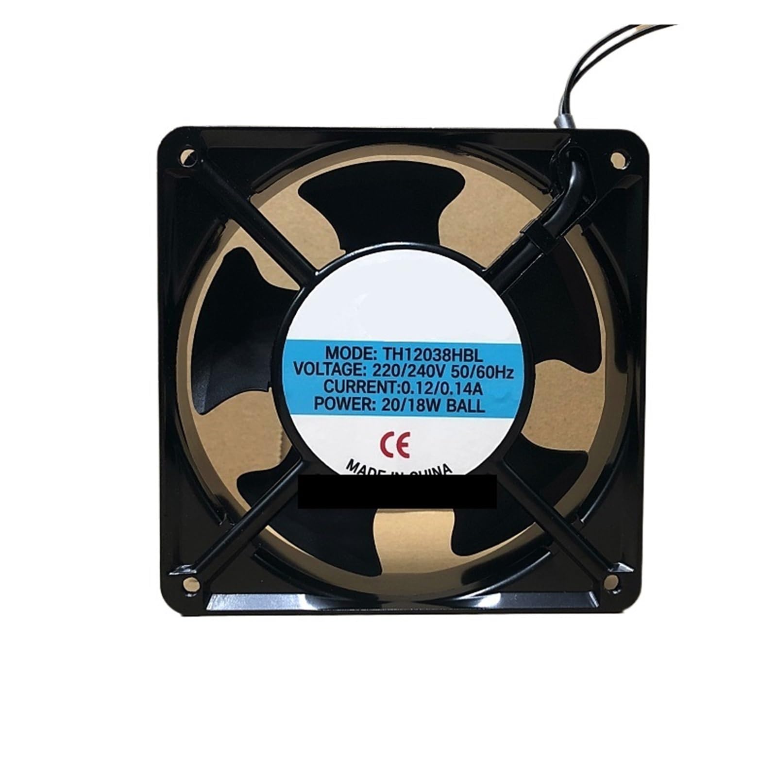 Fcarumiqp One Color Th12038hbl2 Ac 220V/240V 0.12/0.14A 120X120x38mm 2-Wire Server Cooling Fan