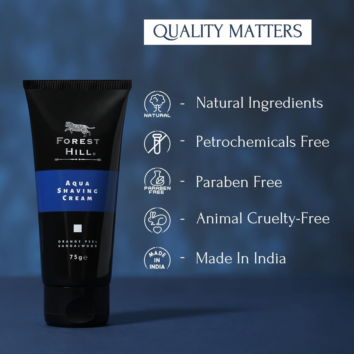 Forest Hill Set of 2 Men Grooming Shaving Combo, Fresh Aqua Shaving Cream 75g & Shaving Foam 266ml, Goodness of Olive & Argan Oil, Mulberry, Rosemary & Peppermint Extract, Prevent Cuts & Burns, Rich Lather, Cooling Hydrating Formula - Image 4 thumbnail