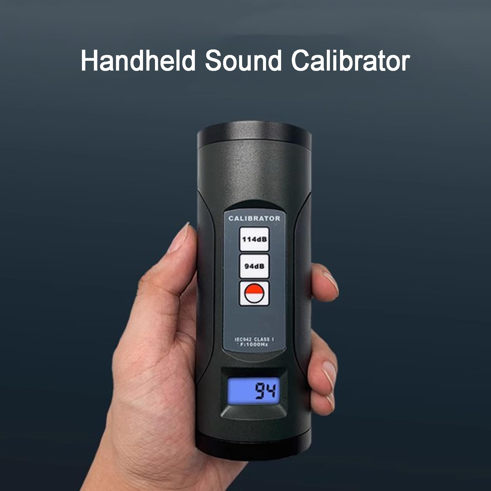Calibratore Digitale del Livello sonoro, Strumento di calibrazione dei Decibel di Rumore, rilevatore di Suono da 94dB e 114dB per Il Controllo