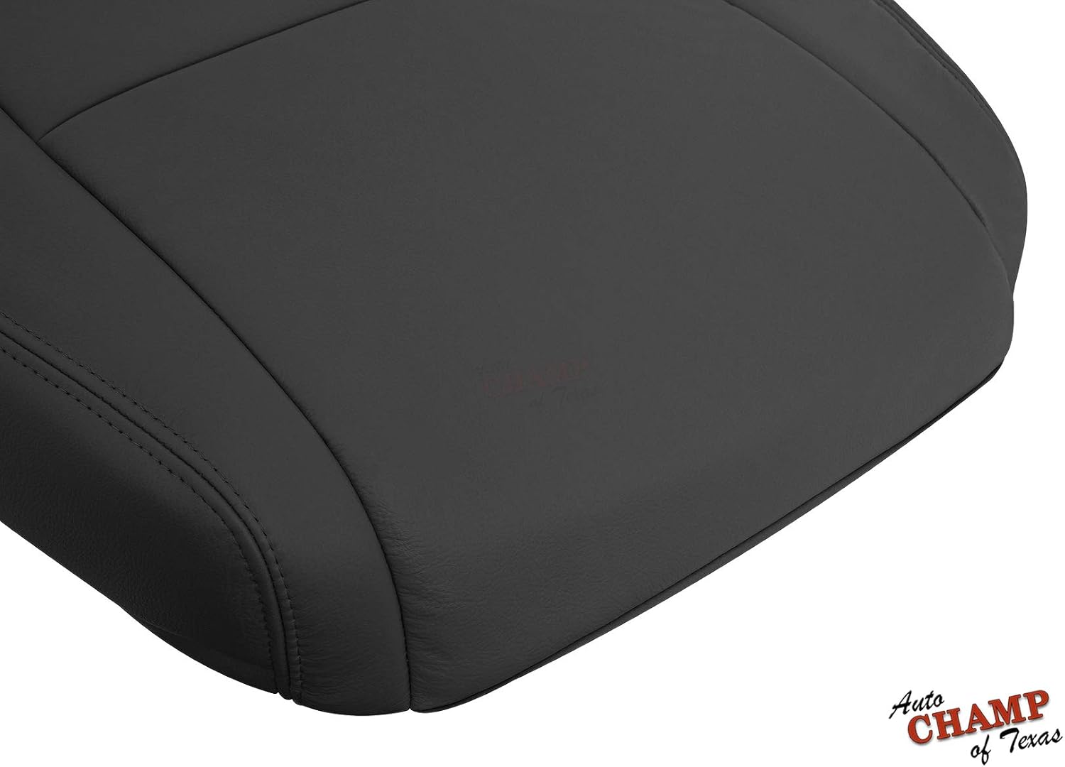 Driver-Side Bottom Genuine Leather Seat Cover Compatible with 2008-2013 Honda Accord 4DR - Black