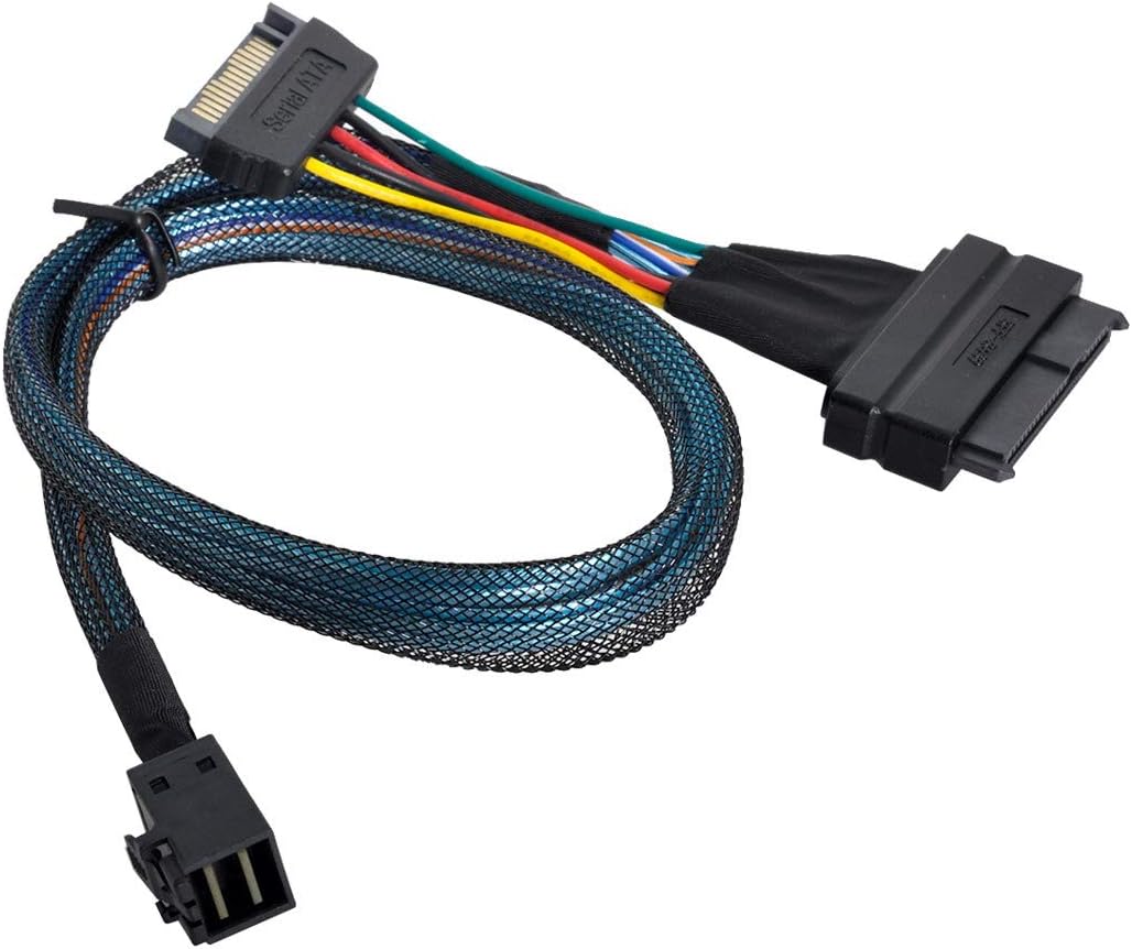 Cablecc U.2 U2 SFF-8639 NVME PCIe SSD Cable for Mainboard Intel SSD 750 p3600 p3700 M.2 SFF-8643 Mini SAS HD